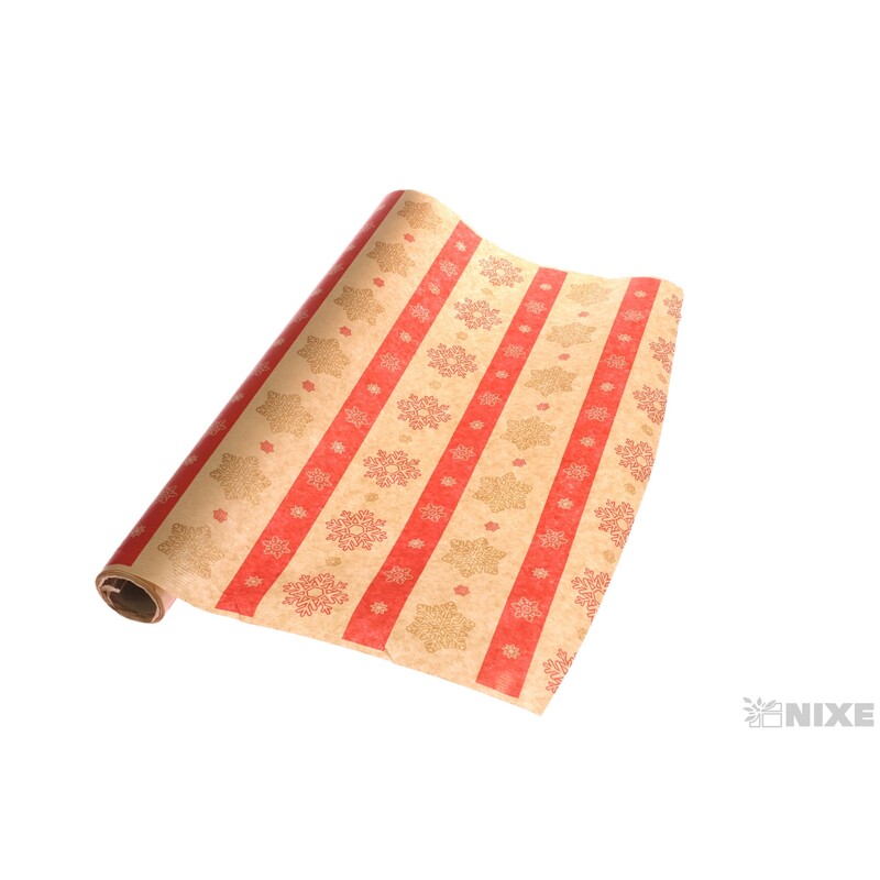 ROLE PAPÍR VLOČKA 50cmx9yd*ČERVENÁ