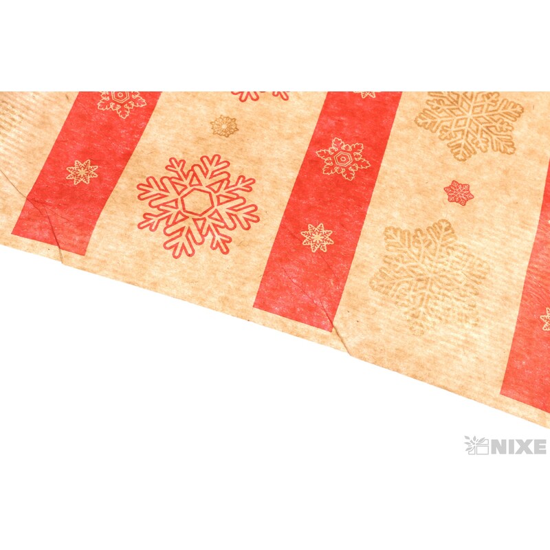 ROLE PAPÍR VLOČKA 50cmx9yd*ČERVENÁ