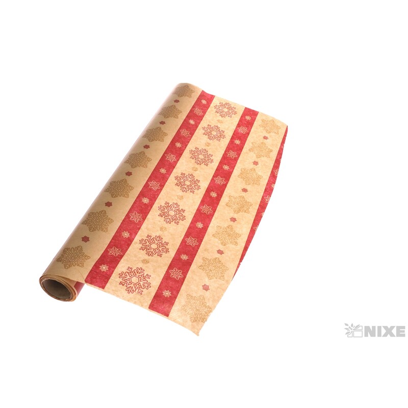 ROLE PAPÍR VLOČKA 50cmx9yd*BORDOVÁ