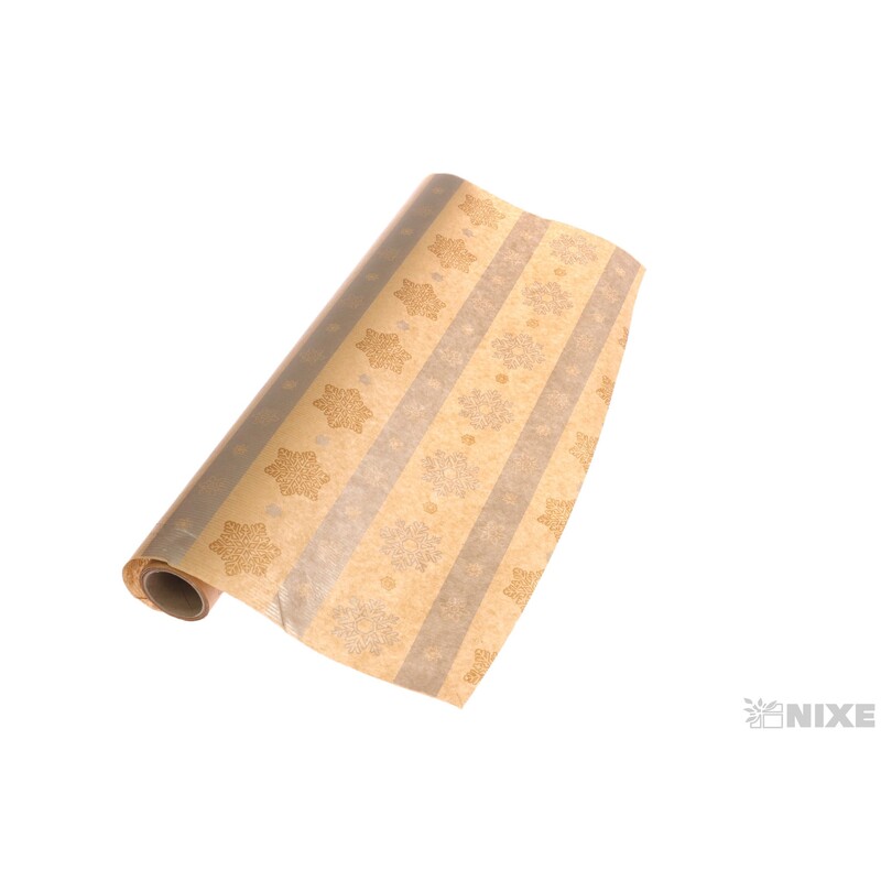 ROLE PAPÍR VLOČKA 50cmx9yd*STŘÍBRNÁ