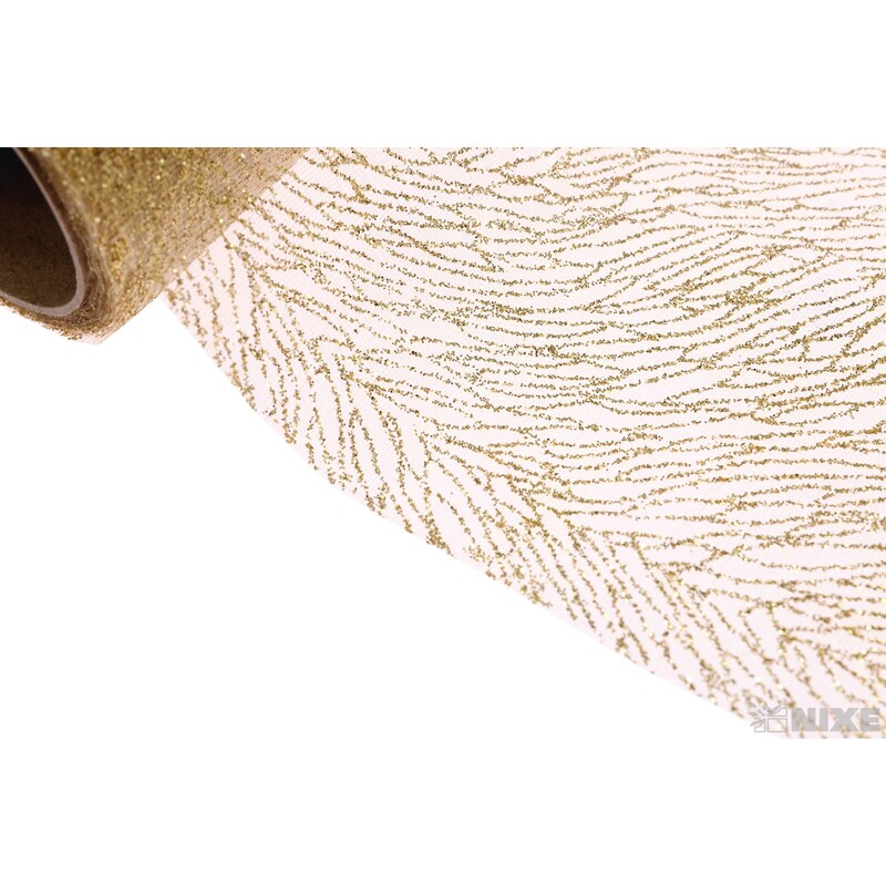 ORGANZA F023 48cmx5yd*ZLATÁ