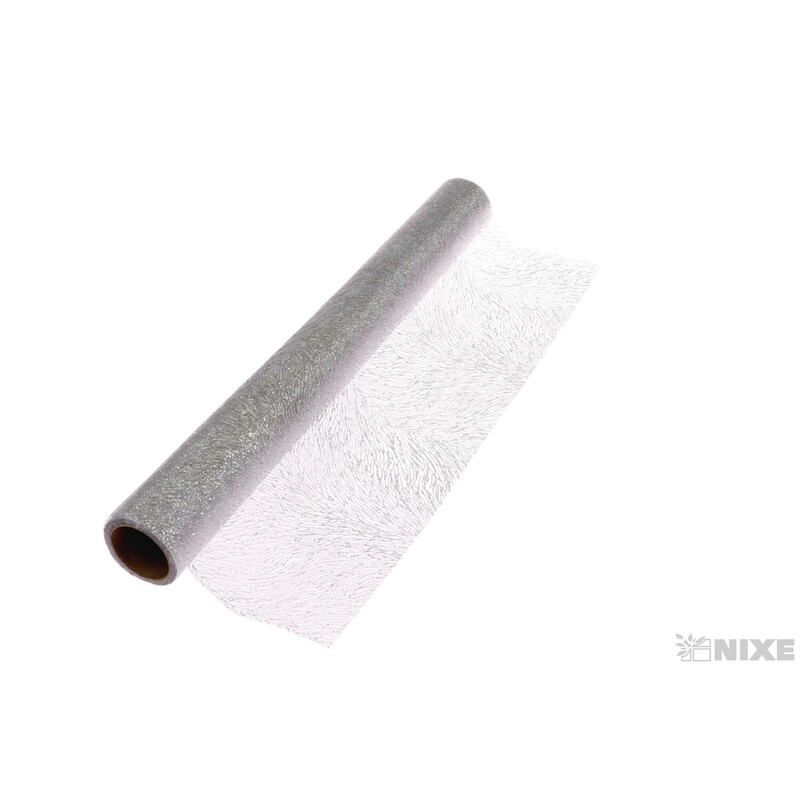 ORGANZA F023 48cmx5yd*STŘÍBRNÁ