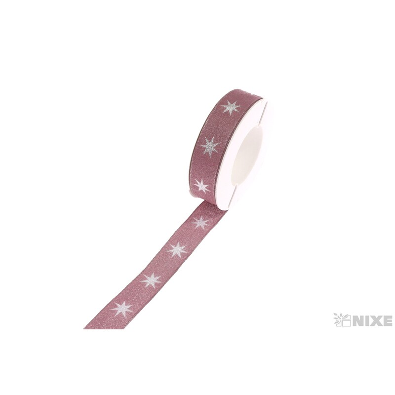 STAR 9255 25mmx20m*RŮŽOVÁ+STŘÍBRNÁ