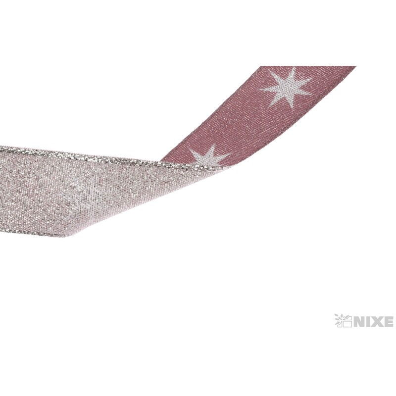 STAR 9255 25mmx20m*RŮŽOVÁ+STŘÍBRNÁ