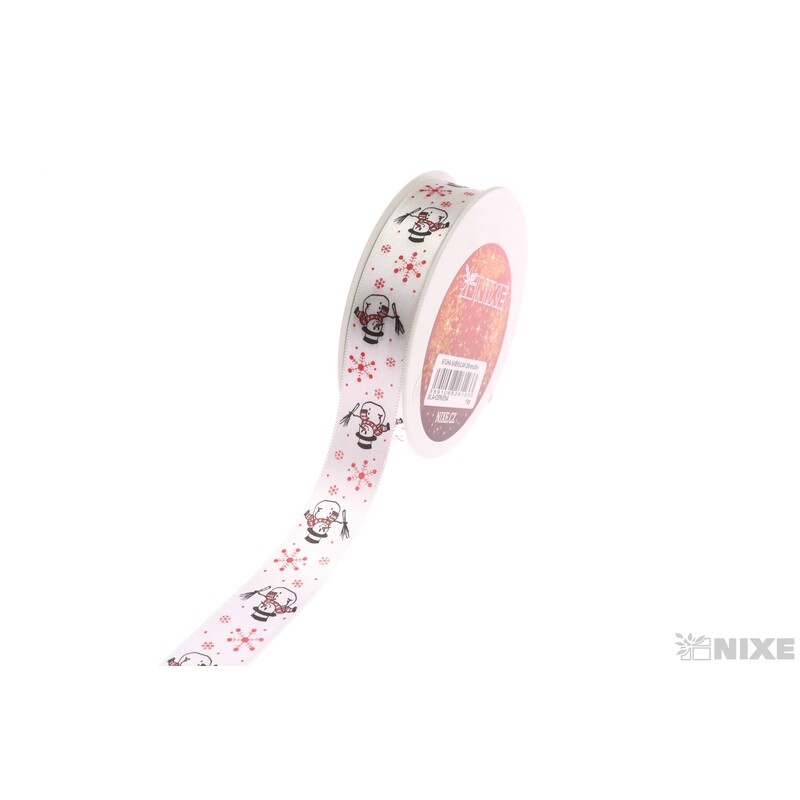 STUHA SNĚHULÁK 25mmx25m*BÍLÁ+ČERVENÁ