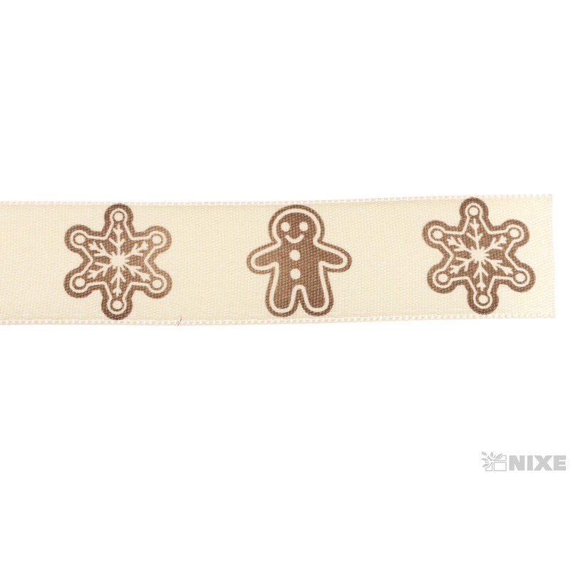 STUHA PERNÍČEK 25mmx25m*KRÉMOVÁ+HNĚDÁ