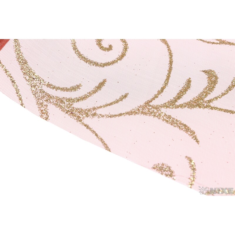 ORGANZA GLITR 15 36cmx5yd*HNĚDÁ