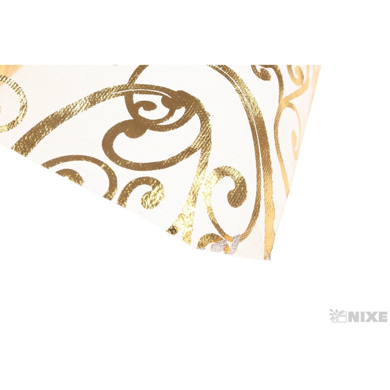 ORGANZA TISK 12cmx10m*ZLATÁ