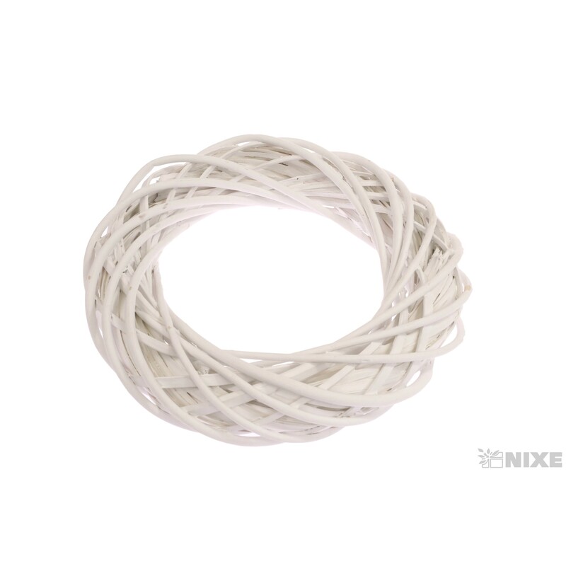 VĚNEC PROUTĚNÝ 29cm*BÍLÁ