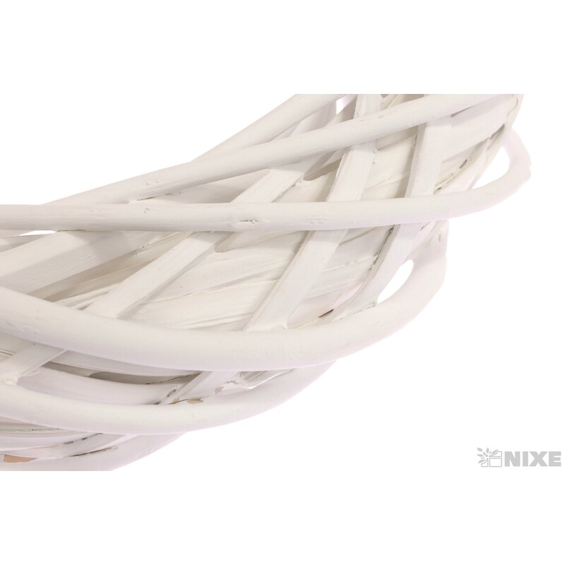 VĚNEC PROUTĚNÝ 29cm*BÍLÁ