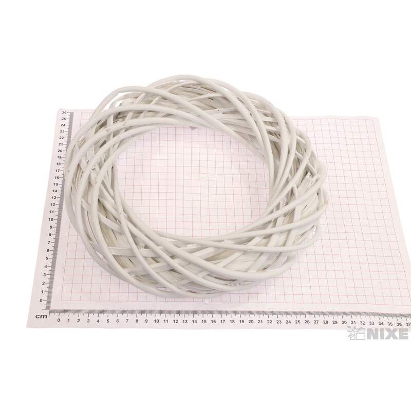 VĚNEC PROUTĚNÝ 29cm*BÍLÁ