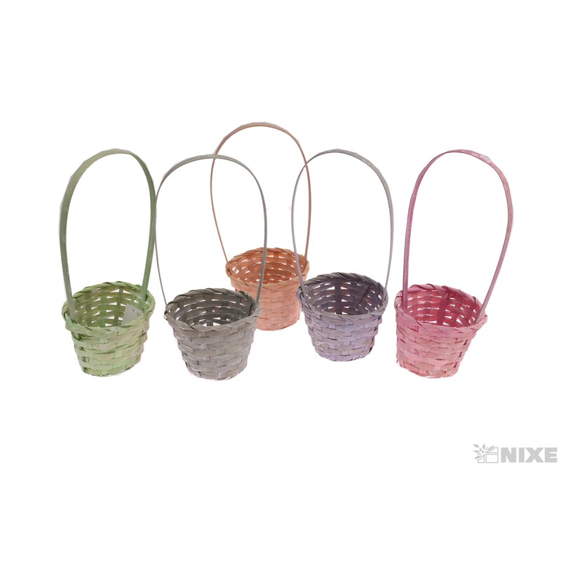 KOŠ PROUTĚNÝ 12x10x33cm*MIX BAREV