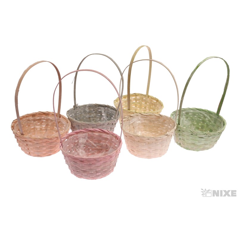 KOŠ PROUTĚNÝ 11x22x37cm*MIX BAREV