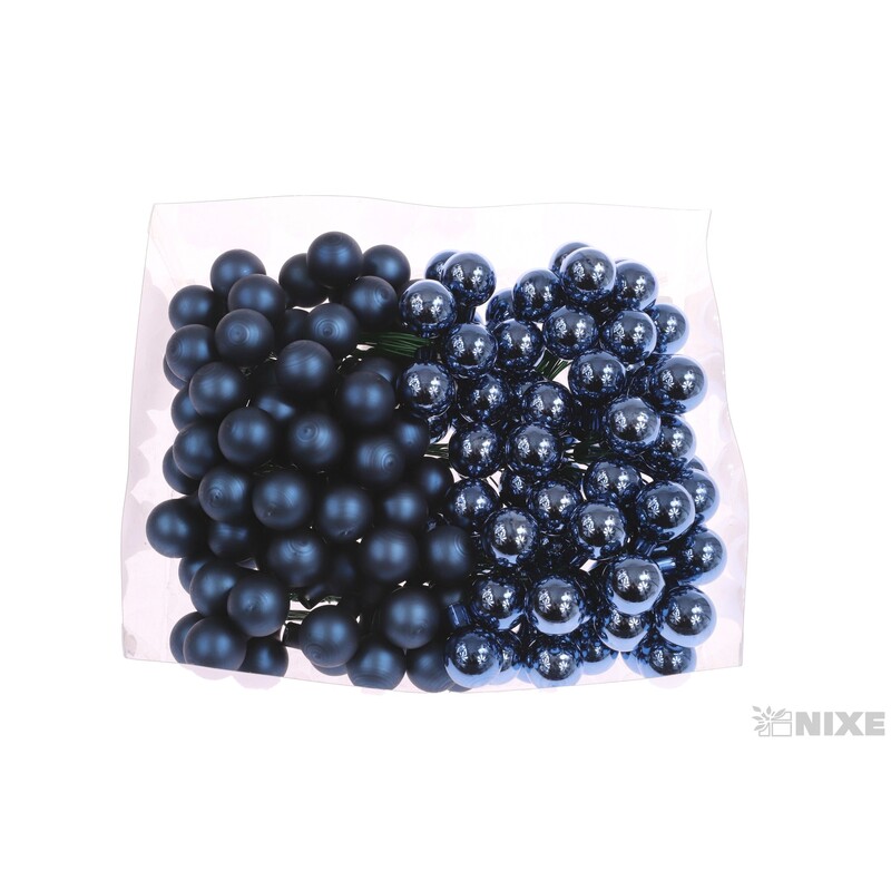 KOULE NA DR. 2x10,5cm 144ks MIX*MODRÁ