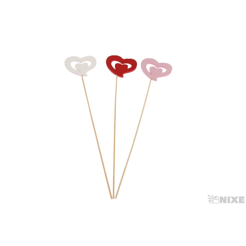 ZÁPICH SRDCE 12ks 7x35cm*MIX BAREV