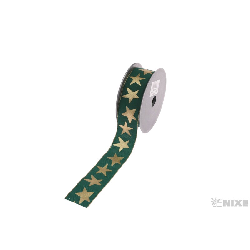 STUHA HVĚZDIČKA 35mmx10m*ZELENÁ+ZLATÁ