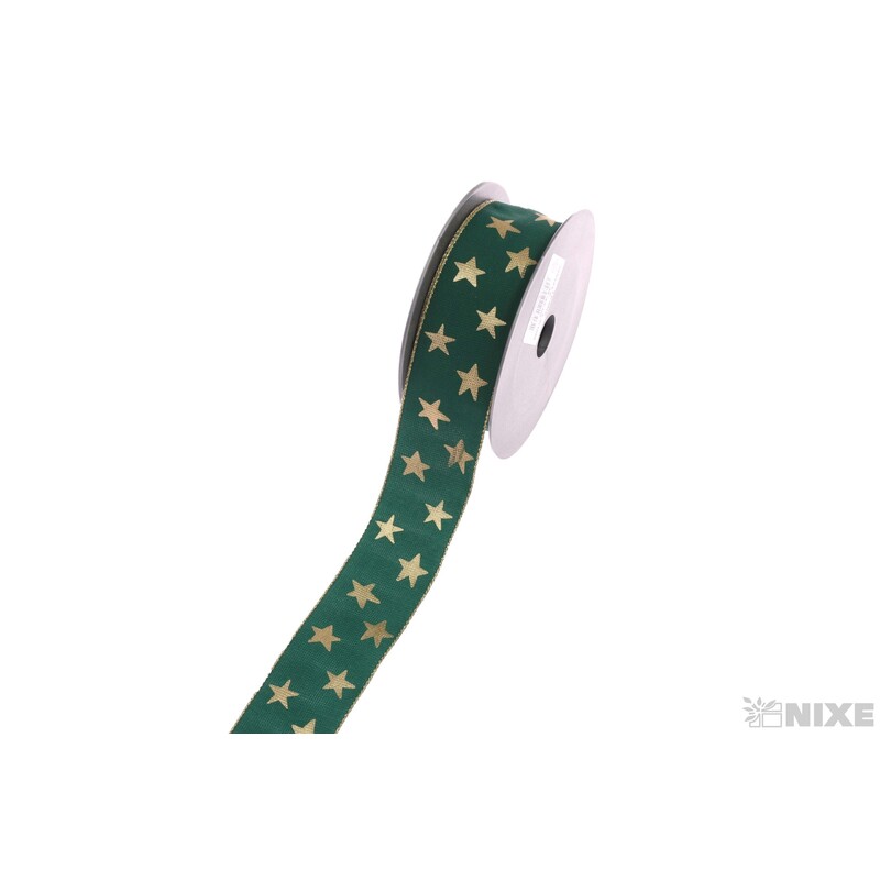 STUHA HVĚZDIČKA 35mmx10m*ZELENÁ+ZLATÁ
