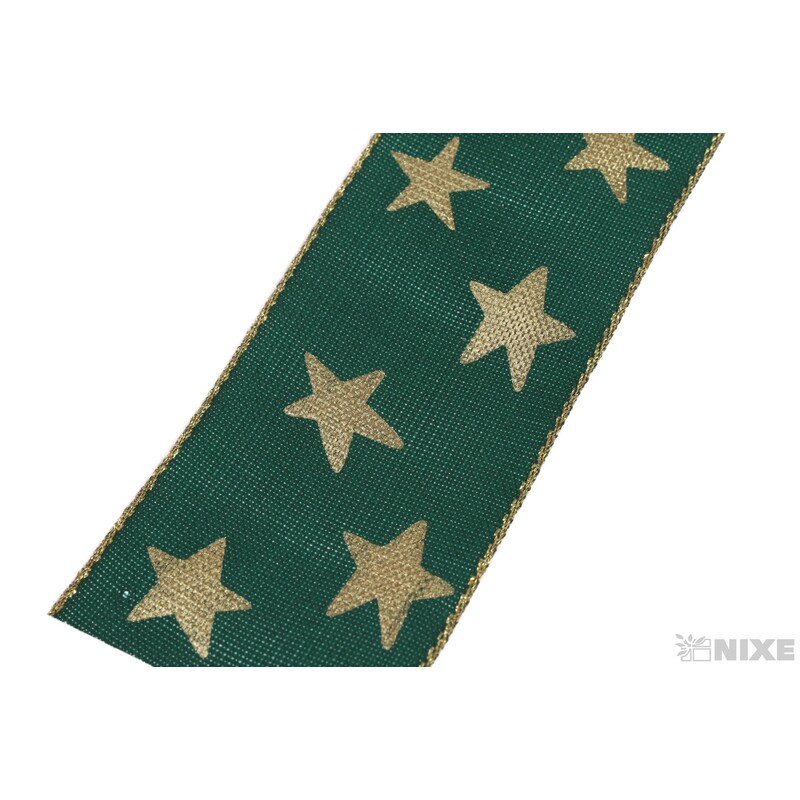 STUHA HVĚZDIČKA 35mmx10m*ZELENÁ+ZLATÁ