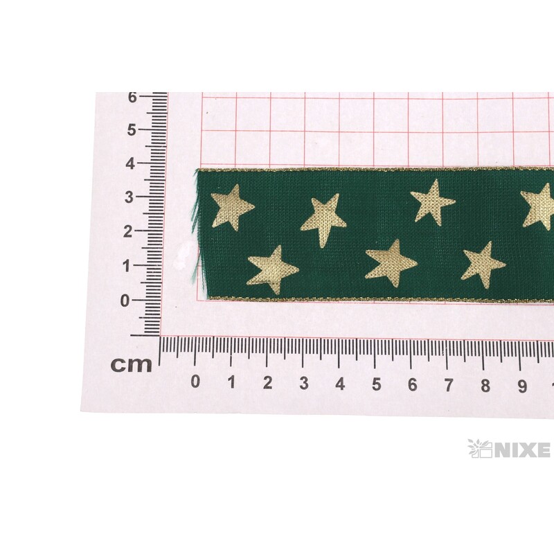 STUHA HVĚZDIČKA 35mmx10m*ZELENÁ+ZLATÁ