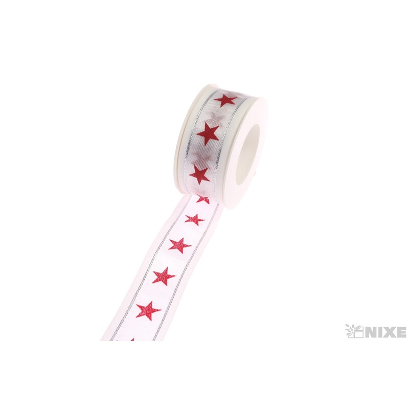 SINGLE STAR 40mmx20m 6349*BÍLÁ+ČERVENÁ 107