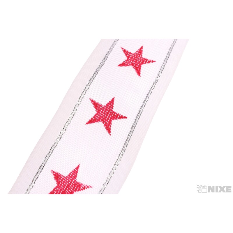 SINGLE STAR 40mmx20m 6349*BÍLÁ+ČERVENÁ 107