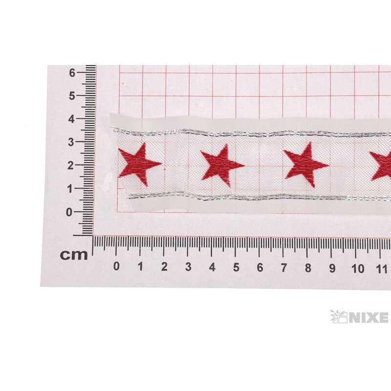 SINGLE STAR 40mmx20m 6349*BÍLÁ+ČERVENÁ 107