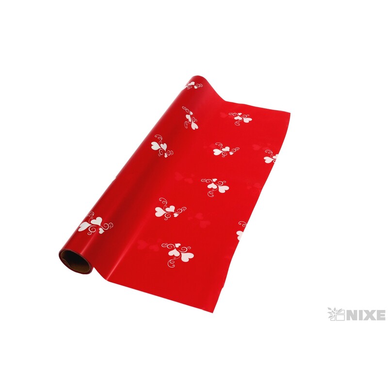 ROLE PLAST SRDCE 50cmx9yd*ČERVENÁ V+