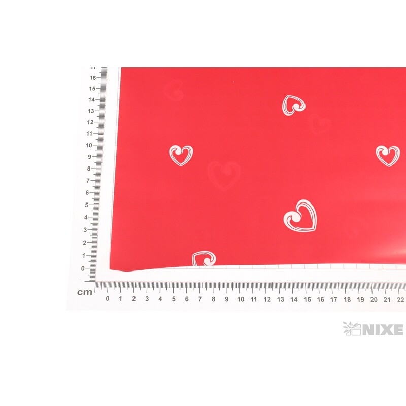 ROLE PLAST SRDCE 50cmx9yd*ČERVENÁ V+