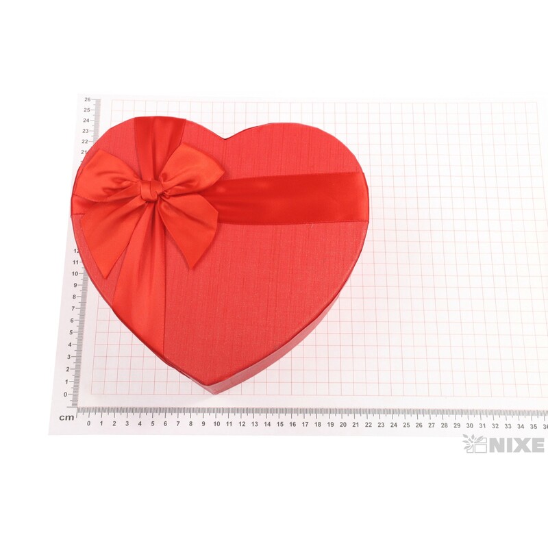 SRDCE BOX 3ks 22x20x9cm 18,5x17x7,5 16x14x8*ČERVENÁ