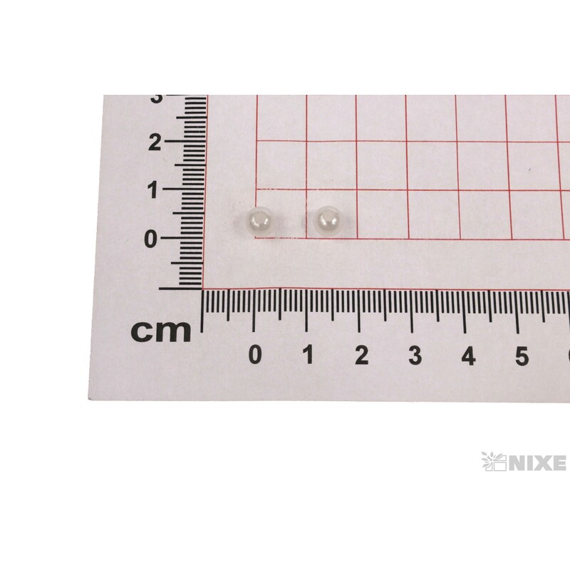 KORÁLKY 6mm 45g*BÍLÁ