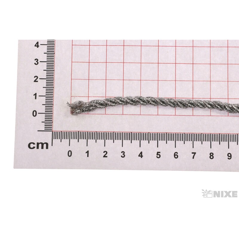 PROVÁZEK 5mmx5yd*STŘÍBRNÁ