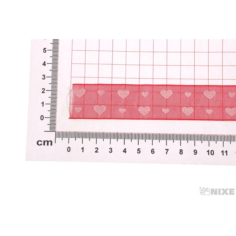 STUHA VALENTÝN 25mmx25yd*ČERVENÁ