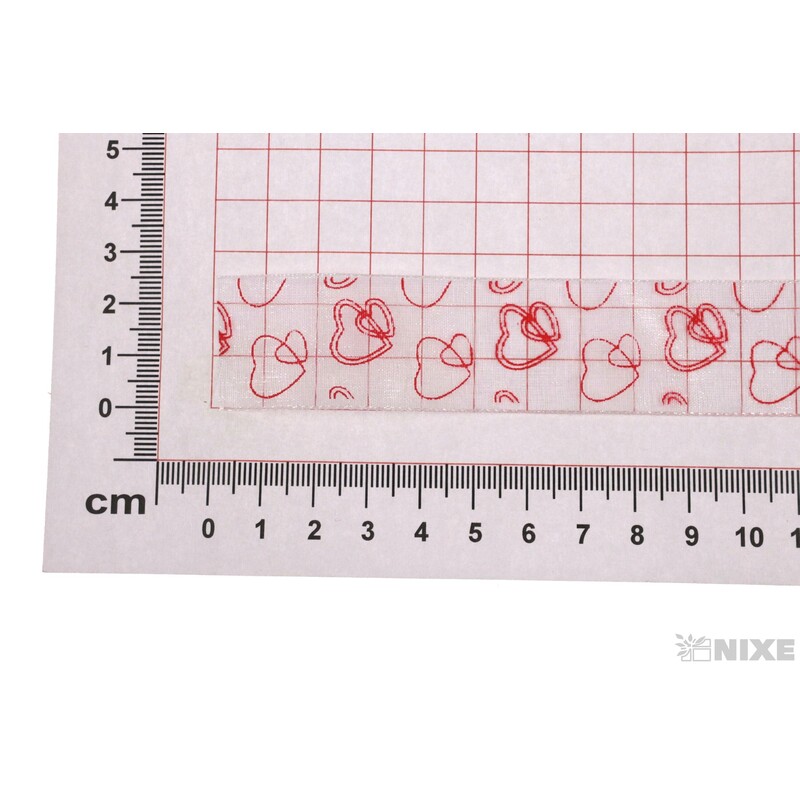 STUHA VALENTÝN 25mmx25yd*ČERVENÁ