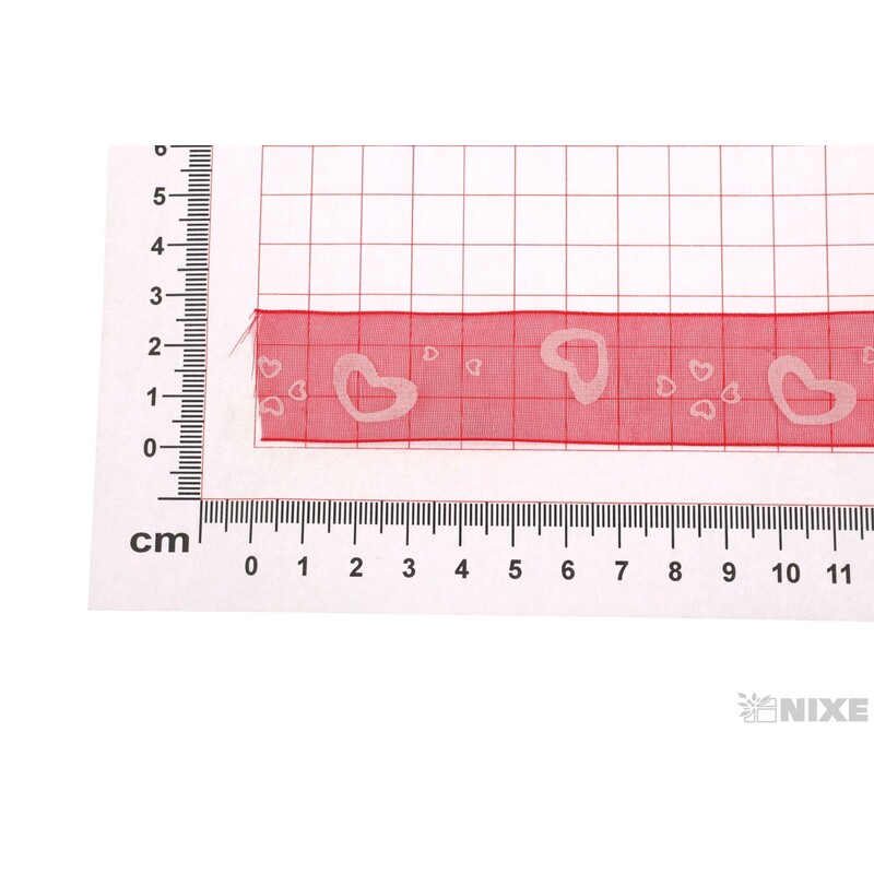 STUHA VALENTÝN 25mmx25yd*ČERVENÁ