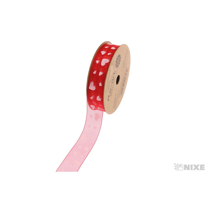 STUHA VALENTÝN 25mmx25yd*ČERVENÁ