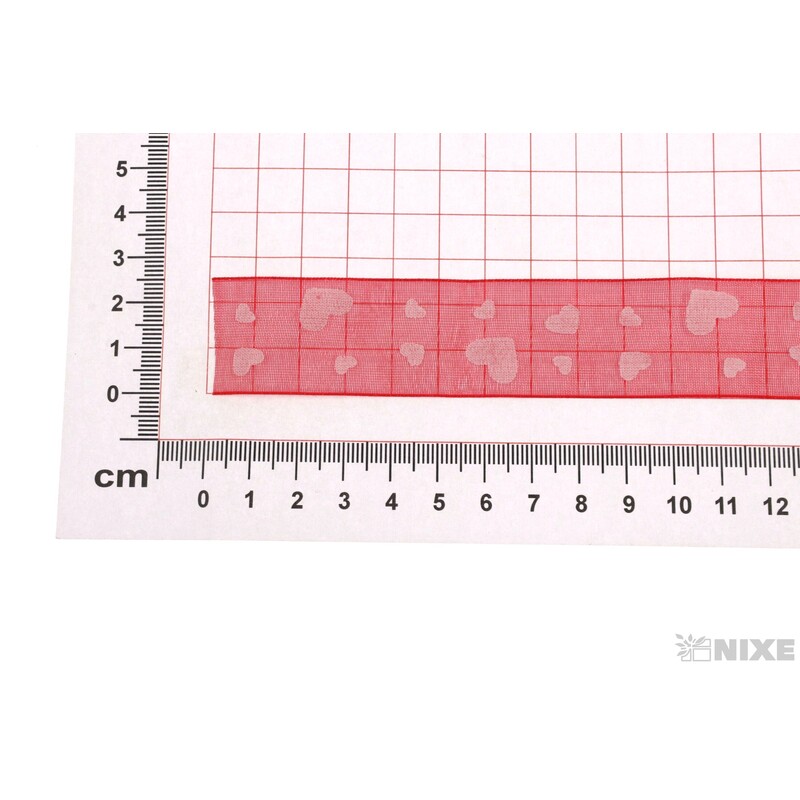 STUHA VALENTÝN 25mmx25yd*ČERVENÁ