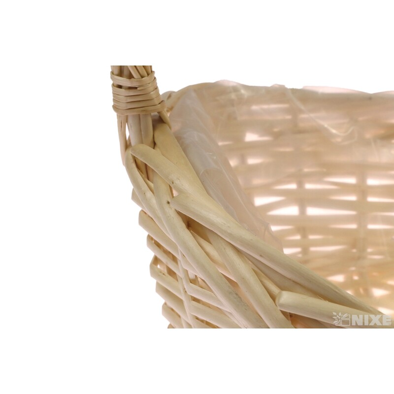 KOŠ RATTAN 27x12x35cm*KRÉMOVÁ