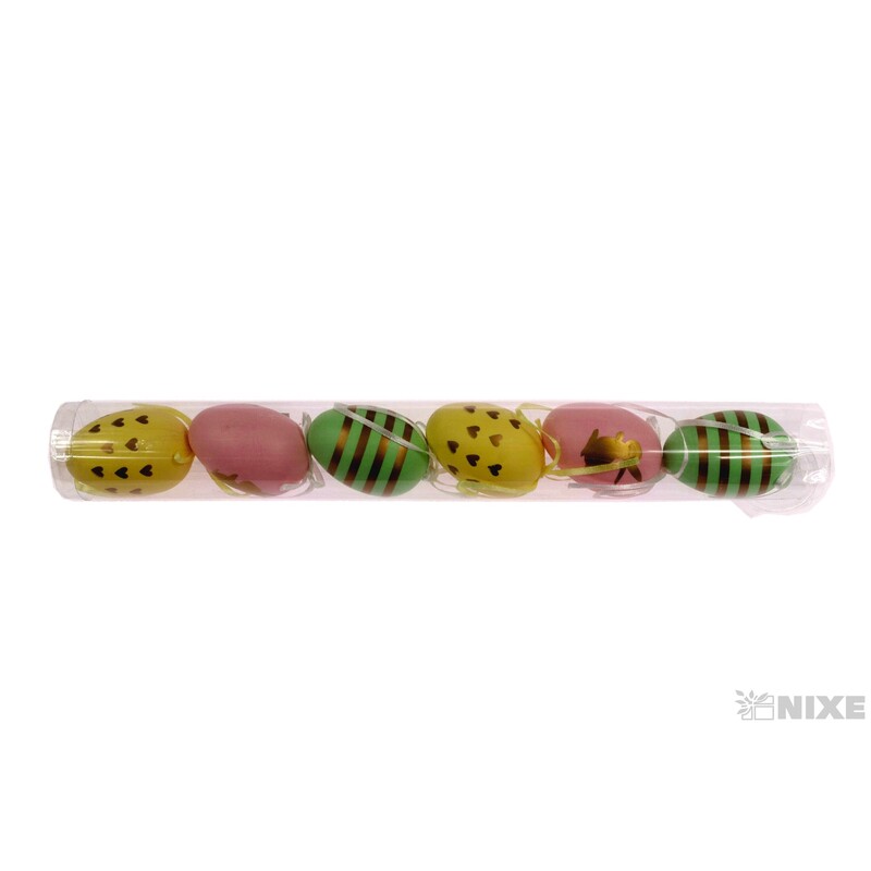 VAJÍČKA 6ks 5,5cm*MIX BAREV