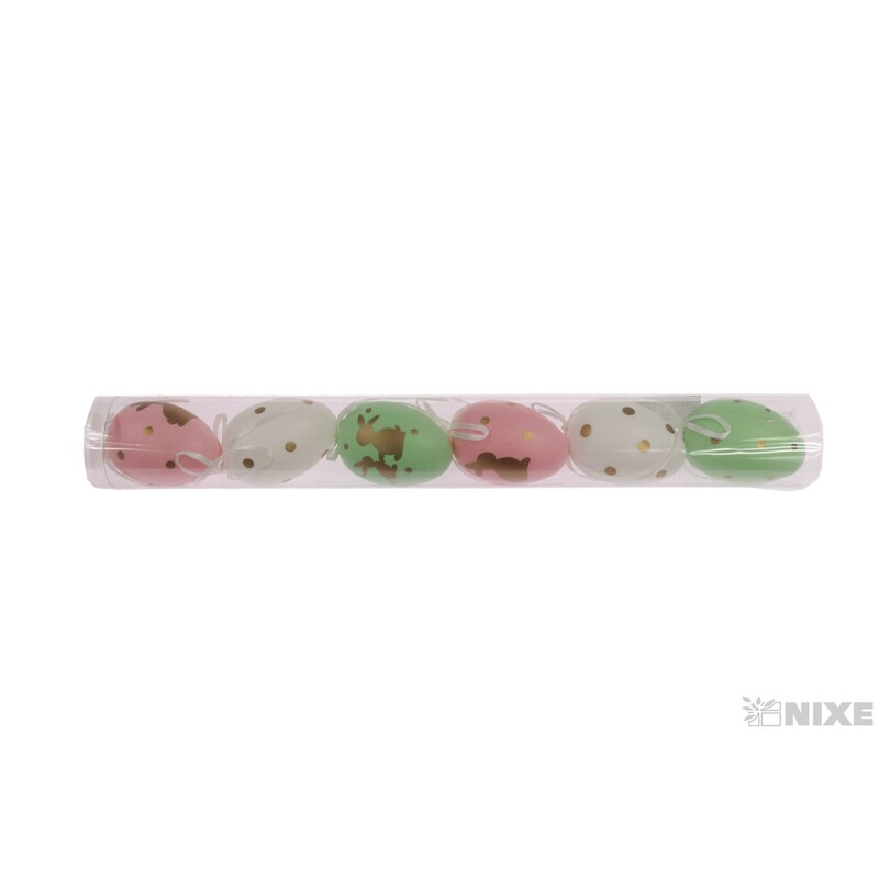 VAJÍČKA 6ks 5,5cm*MIX BAREV