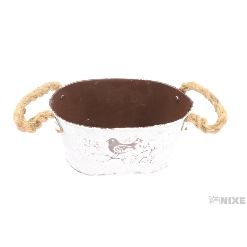 PLECHOVÝ OBAL 19x12x9cm*BÍLÁ