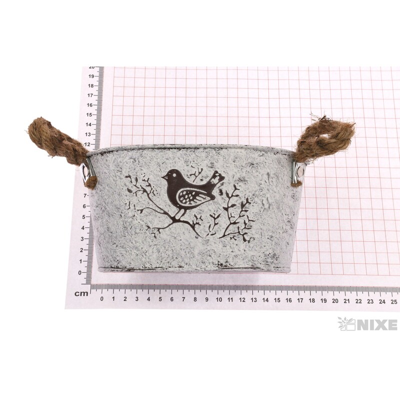 PLECHOVÝ OBAL 19x12x9cm*BÍLÁ