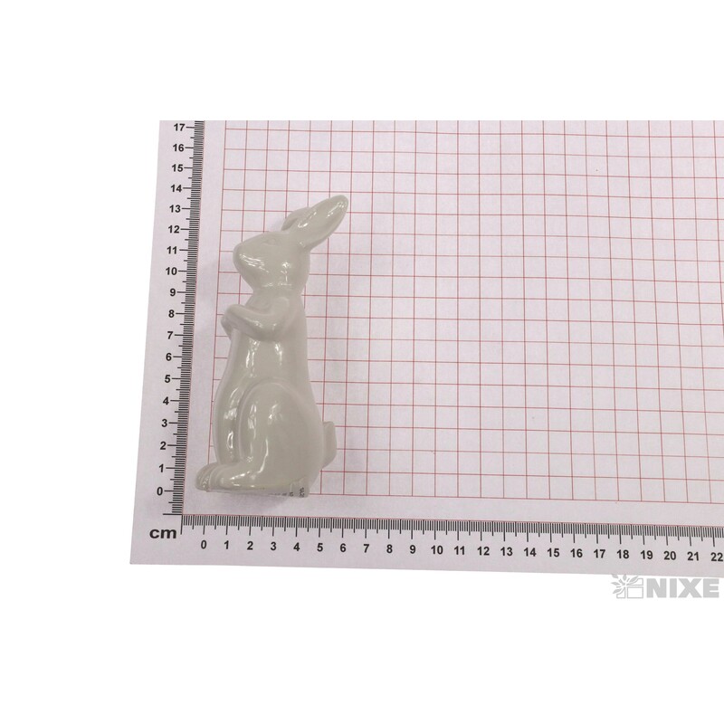 ZAJÍC KERAMIKA 14x5cm*BÍLÁ