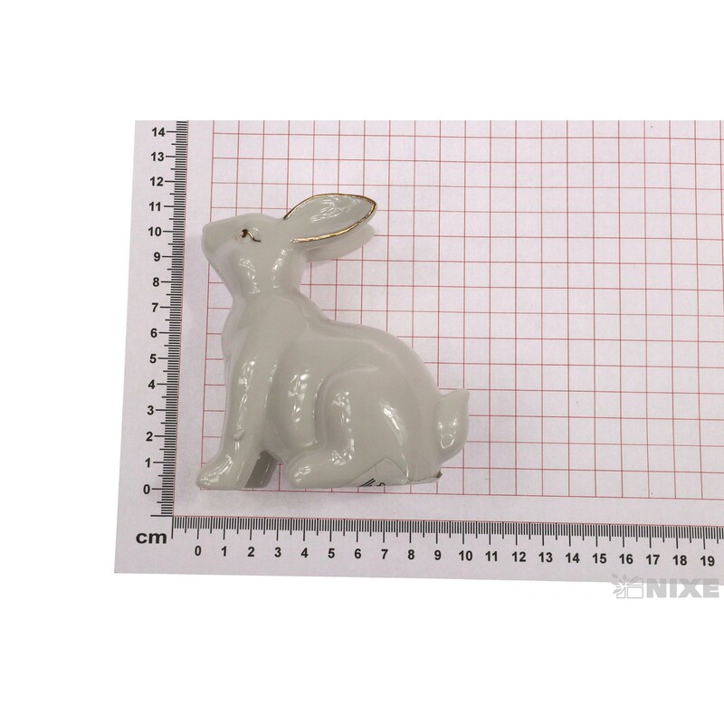 ZAJÍC KERAMIKA 12x10cm*BÍLÁ