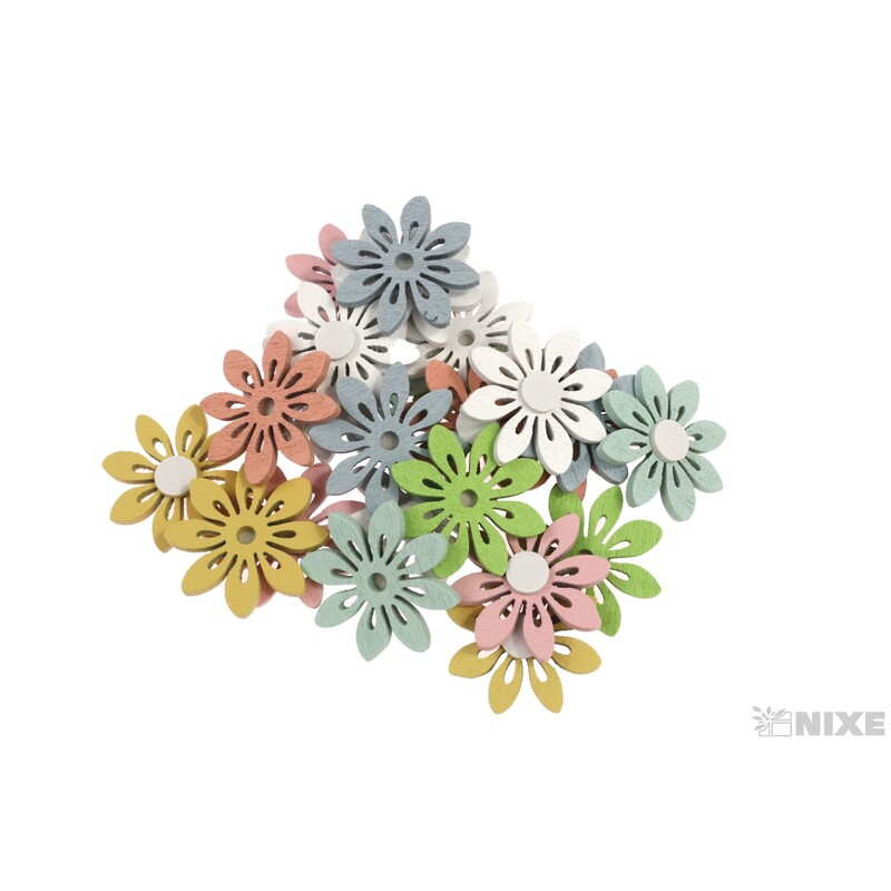 KVÍTEK NALEP. 3cm 24ks*MIX BAREV