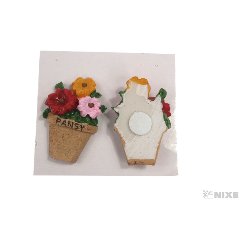 KVÍTEK NALEP. 3,5x6cm 2ks*MIX BAREV