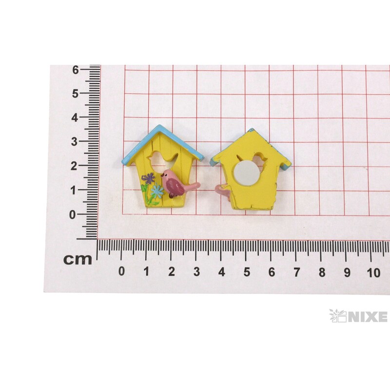 BUDKA NALEP. 2,5x3cm 6ks*MIX BAREV