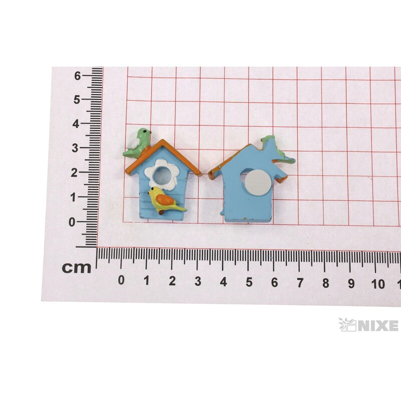 BUDKA NALEP. 2,5x3cm 6ks*MIX BAREV