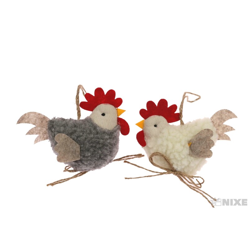 ZÁVĚS SLEPICE 12x9cm*MIX BAREV