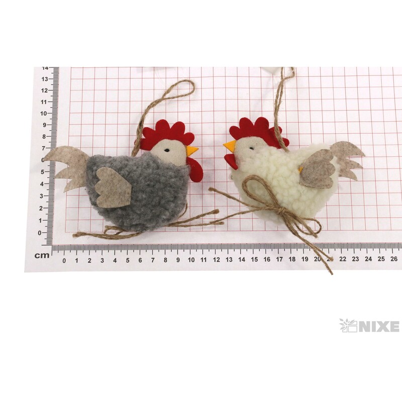 ZÁVĚS SLEPICE 12x9cm*MIX BAREV