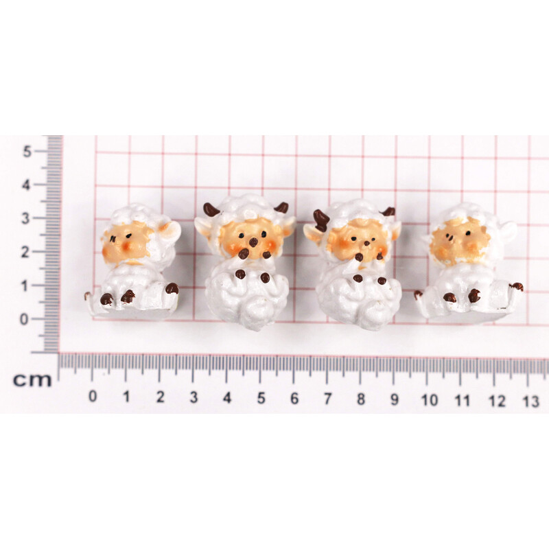 OVEČKA 3x3cm 4ks*MIX BAREV